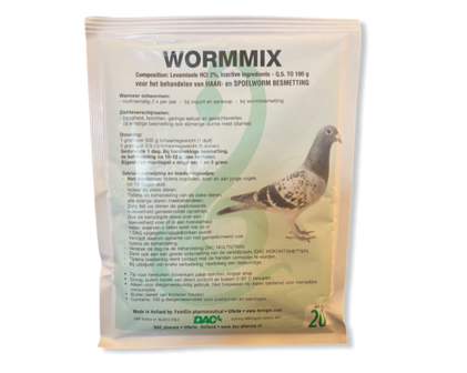 Dac Wormmix 100 gram voor duiven