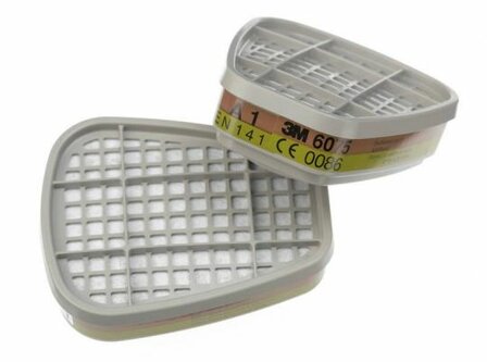 3M&trade; 6075 Gas- en dampfilter 6075 Bajonet 6000/7000 serie -  een paar