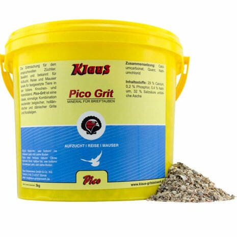 Klaus 1015 Pico-Grit gritmengsel voor duiven 5 kilo